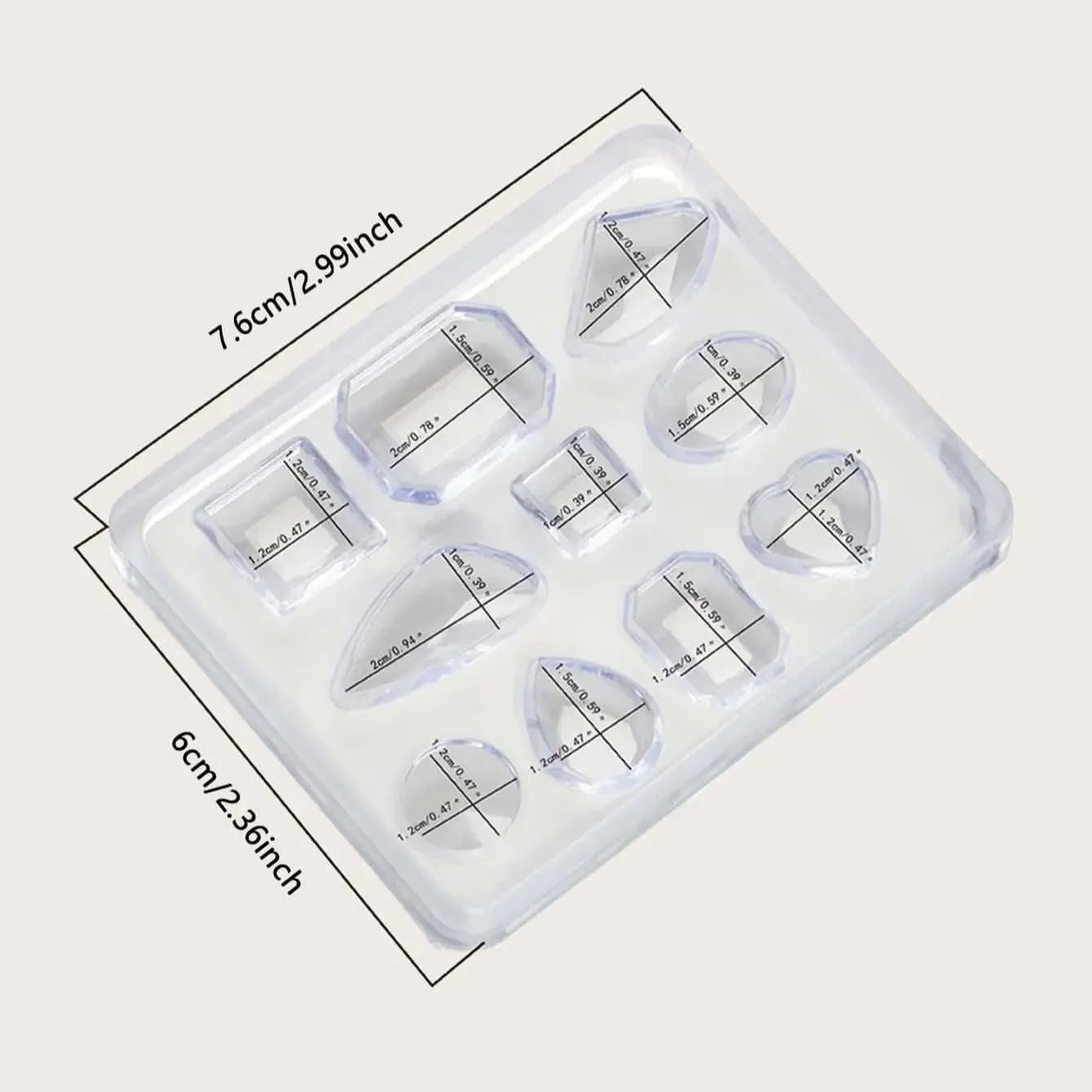 1pc-Gem Jewelry Silicone Mold Oval Teardrop for Crafting Resin Epoxy Pendant Earrings Making Casting DIY Craft Mold