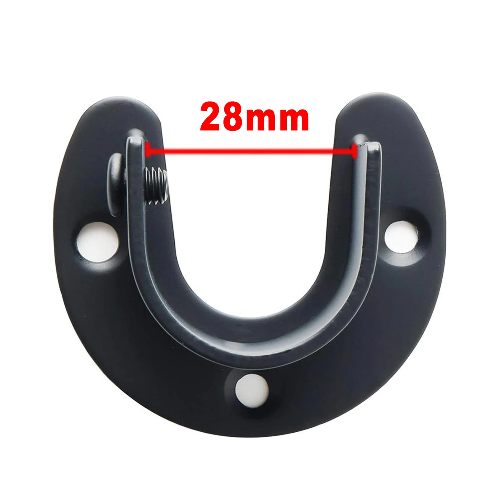 4x Closet Rod Holder Heavy Duty Flange Holder Fitting Bracket Hanging with 6