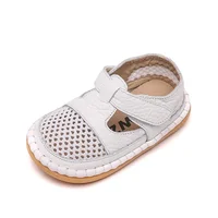 Summer Baby Girls Boys Sandals Anti-collision Infant Toddler Shoes Soft Bottom Kids Genuine Leather Shoes Children Beach Sandals 6