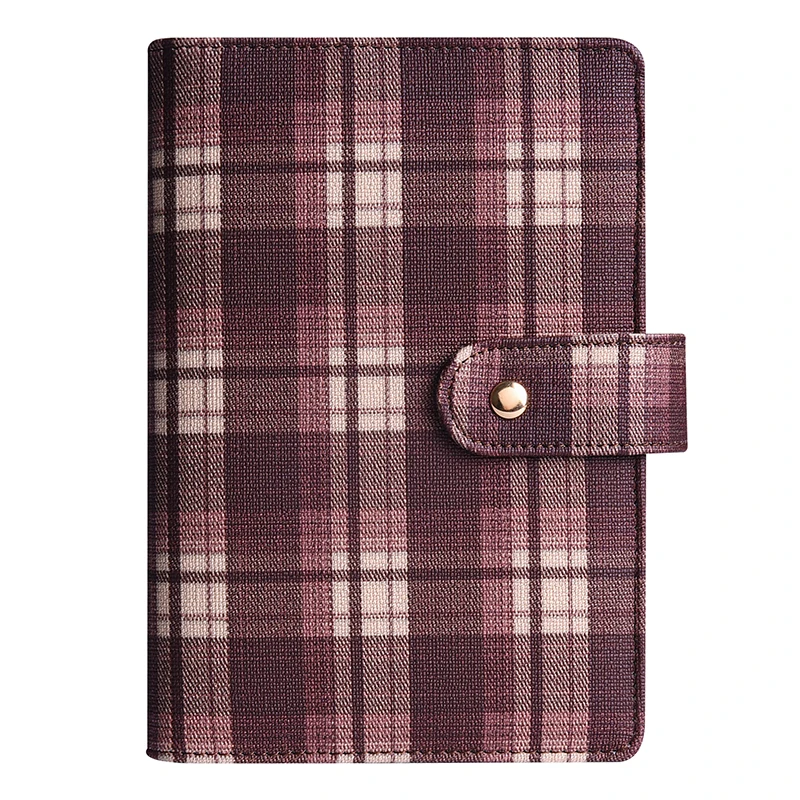 Retro Plaid DIY Binder Notebook Cover - Diary & Agenda Planner Stationery