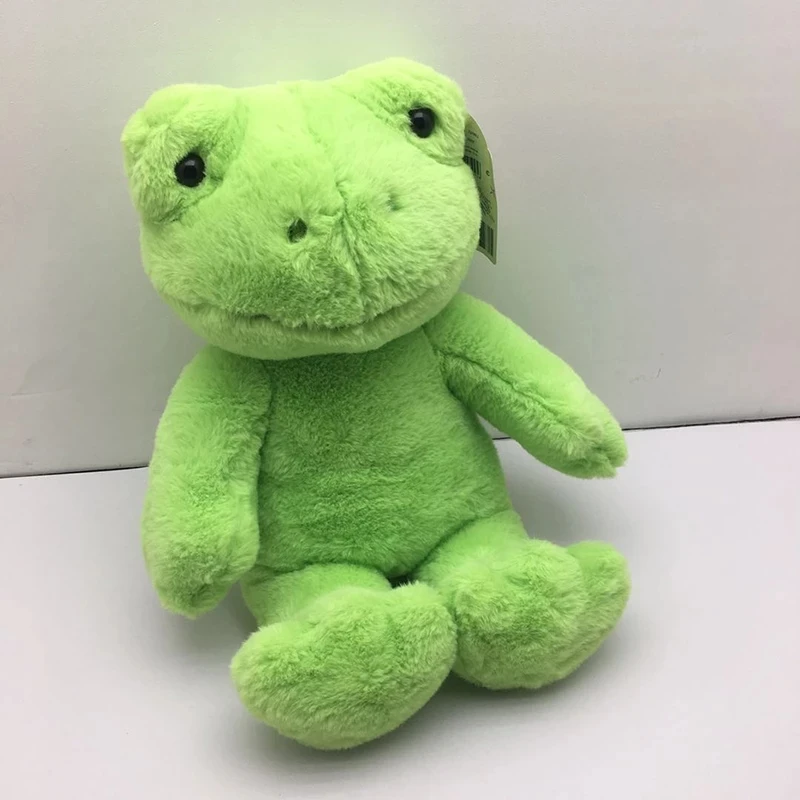 Juguetes de peluche de rana verde Kawaii, muñecos de animales de peluche para bebés, niños, niñas, niños y adultos, regalos de cumpleaños,