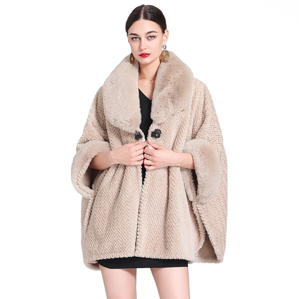 women-fleece-lining-faux-fur-shawl-lady-fluffy-woolen-coat-winter-keep-warm-cardigan-wrap-luxury-warm-overcoat-one-button-cloak