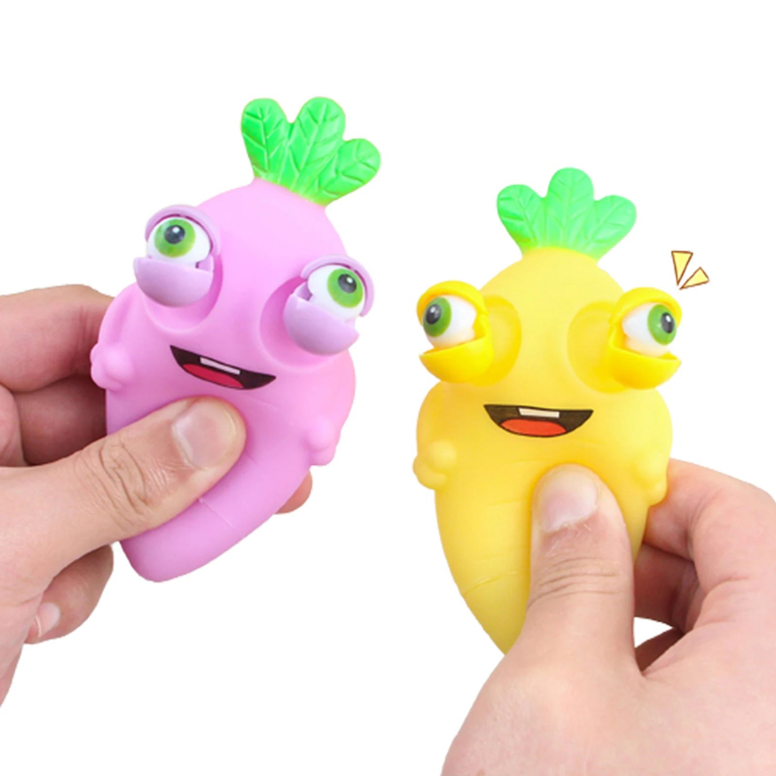 

Cute Convex Eye Carrot Anti Stress Squeeze Sensory Toys Anti-Anxiety Stress Relieving Sensory Toys for Relieving Stress from