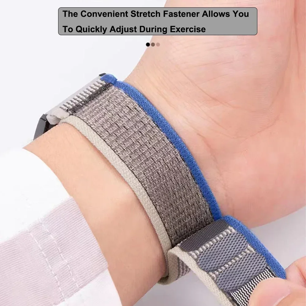 Versatile 22mm Nylon Loop Watch Strap - Durable and Stylish Wristband/Bracelet
