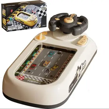 Children's Racing Car Electronic Adventure Game Steering Wheel Driving Toy with Music & Sounds Simulation Vehicle for Kids Baby 1