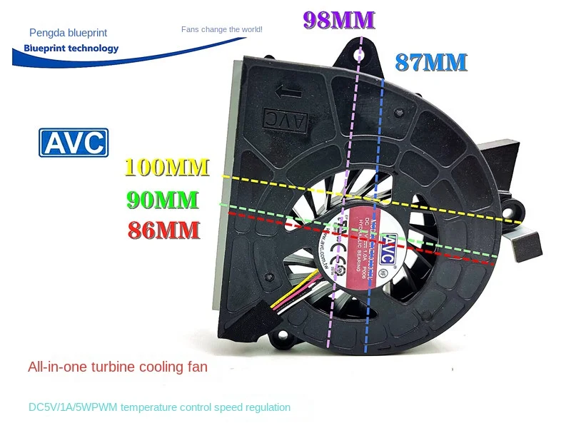 Ventola Di Raffreddamento Del Ventilatore A Turbina All-In-One Hp Nuovissimo E Originale Muslim5 V1A Hydro Bearing