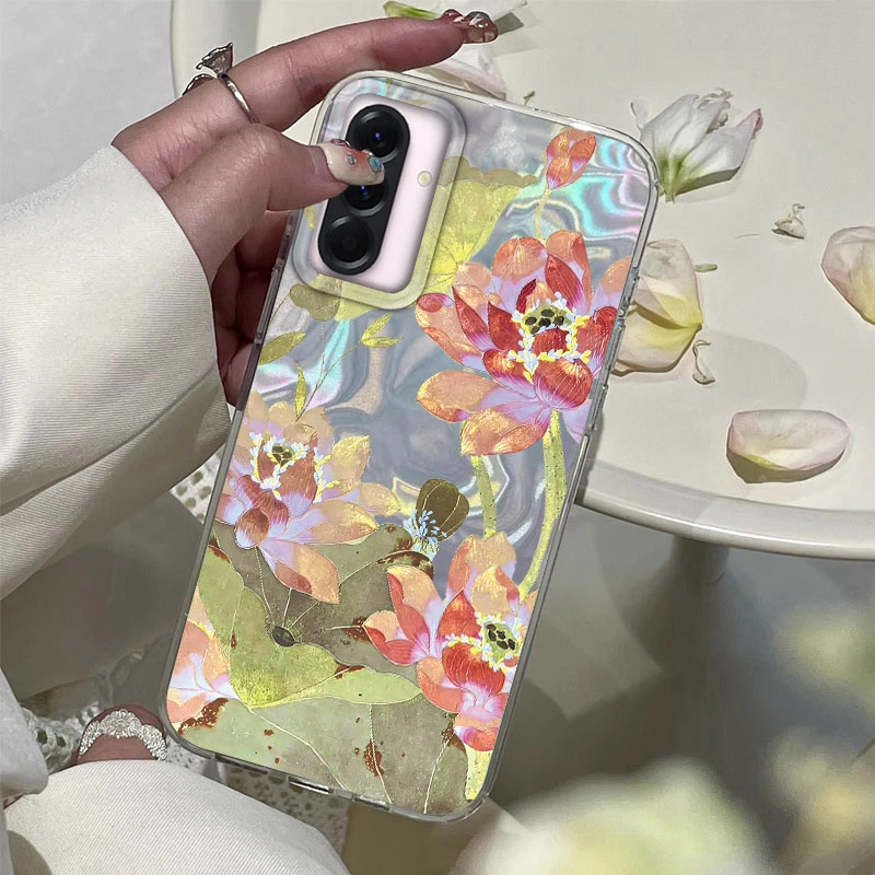 Elegant Lotus Flower Phone Case - Stylish Protective Cover with Floral Design