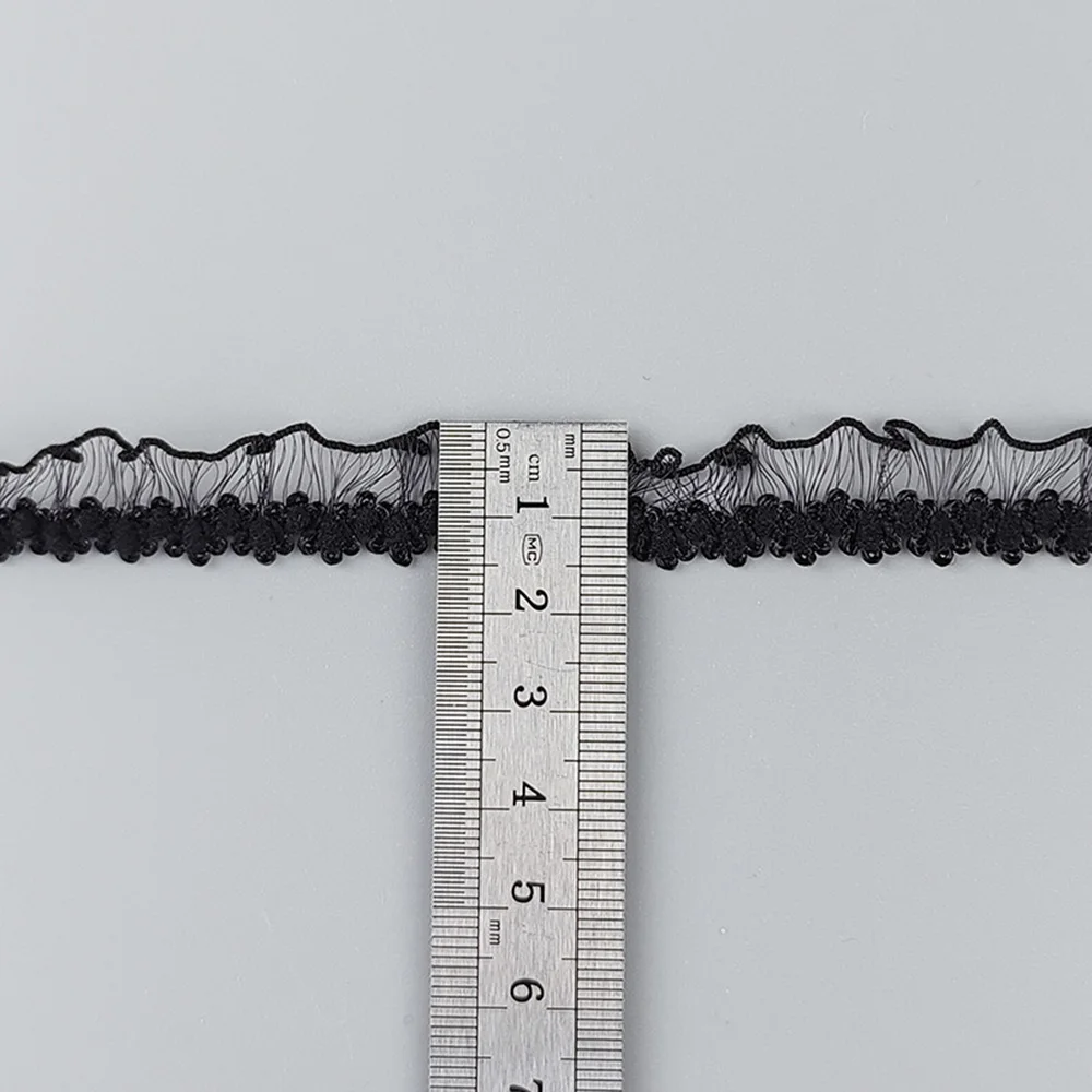 10 Yard 1,5 cm elastisches Geflecht hohle Spitze Stickerei Kragenband Patchwork Material handgemachte DIY Bekleidung Nähzubehör – Detail 7
