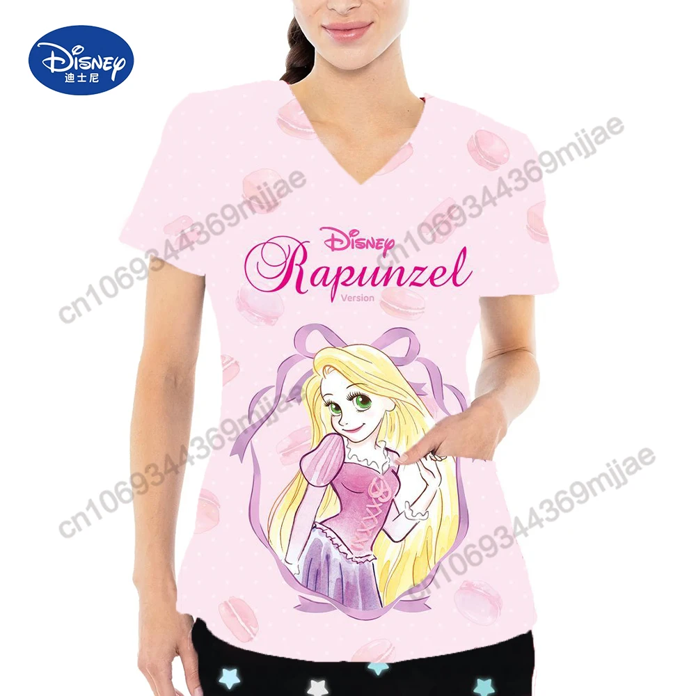 

Женские топы с мультяшным карманом Harajuku, модные женские футболки с V-образным вырезом, дизайнерская женская одежда, летние топы с коротким рукавом, новинка 2024