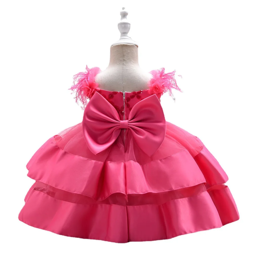 

2022 Summer Baby Girls Princess Dresses for Birthday Party Costumes Wedding Dress for Girl Clothes Fashion Children With Sequins