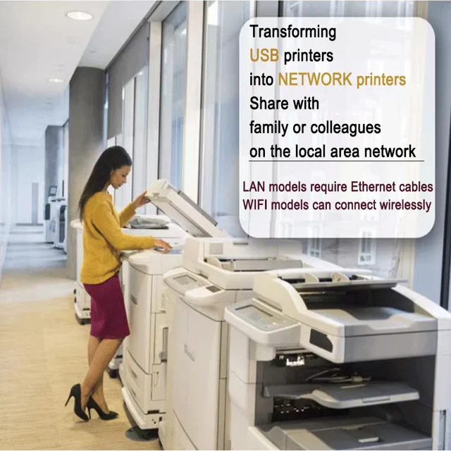 Server Di Stampa USB Booso NP330 - Condivisione Rete Per Stampanti Via Ethernet