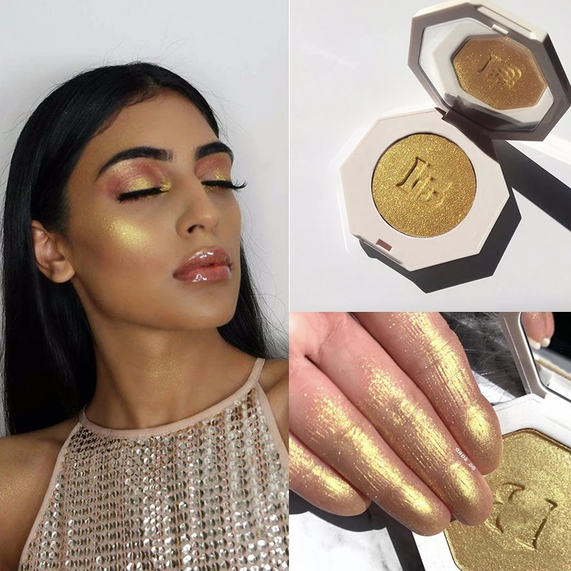 Face Powder Fb Killawatt Freestyle Highlighter Powder Palette 4 Color Mini Shimmer Bronzer Highlighters Makeup Travel Size 2.5g 0.09oz