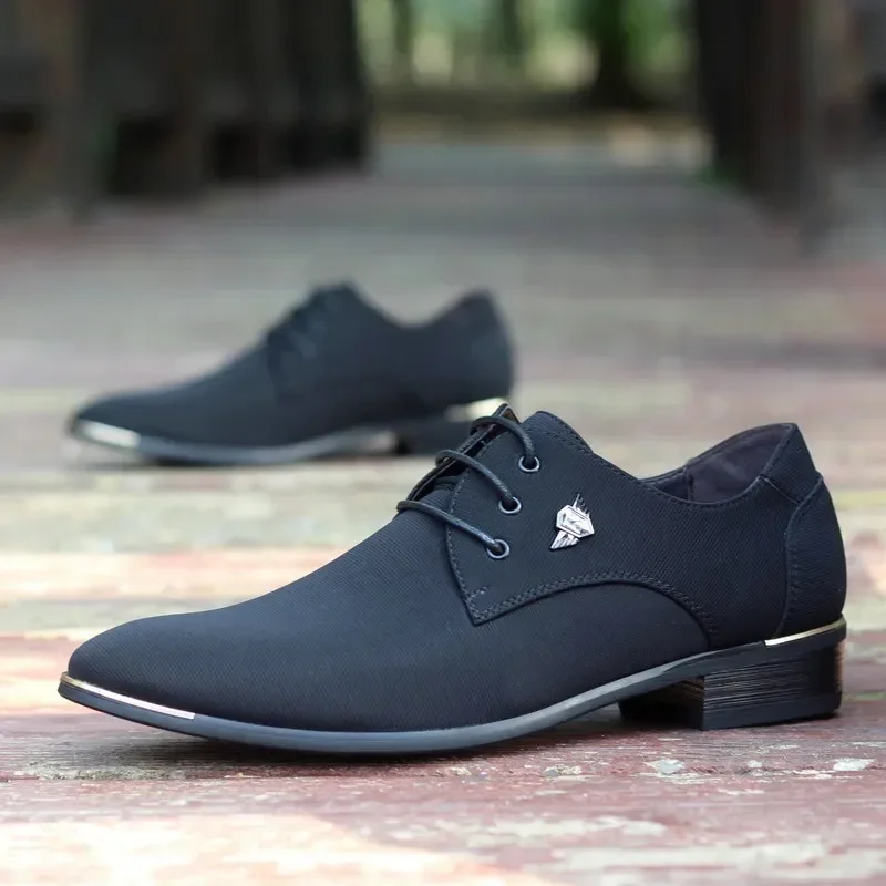 Leather Shoes Men Dress Spring Summer Fashion Office Comfy Business Formal Loafers