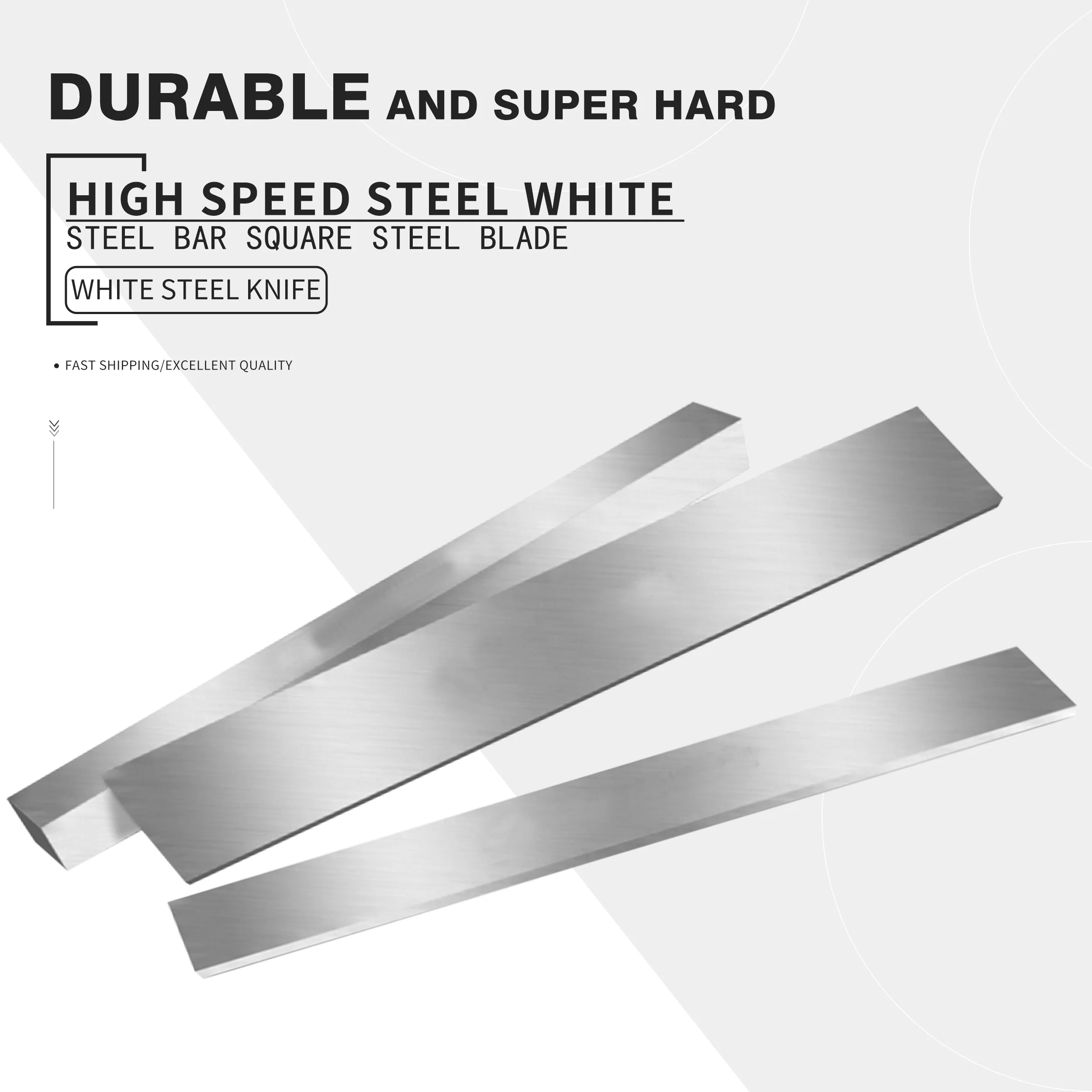 

Super hard white steel knife High-speed steel white steel bar without edge 12mmx80mmx300mmCNC lathe processing tool machine tool