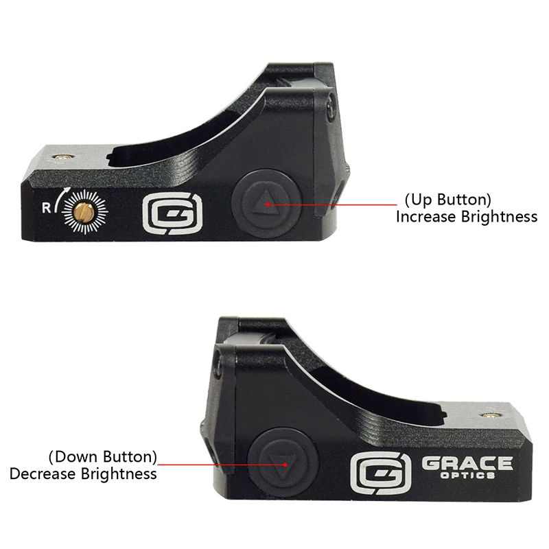 Tactical Grace Optics M1 Green Red Dot Sight Reflex Scope For Pistol Glock 17 19 With 1913 Mount Hunting Riflescope 2