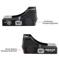 Tactical Grace Optics M1 Green Red Dot Sight Reflex Scope For Pistol Glock 17 19 With 1913 Mount Hunting Riflescope 2