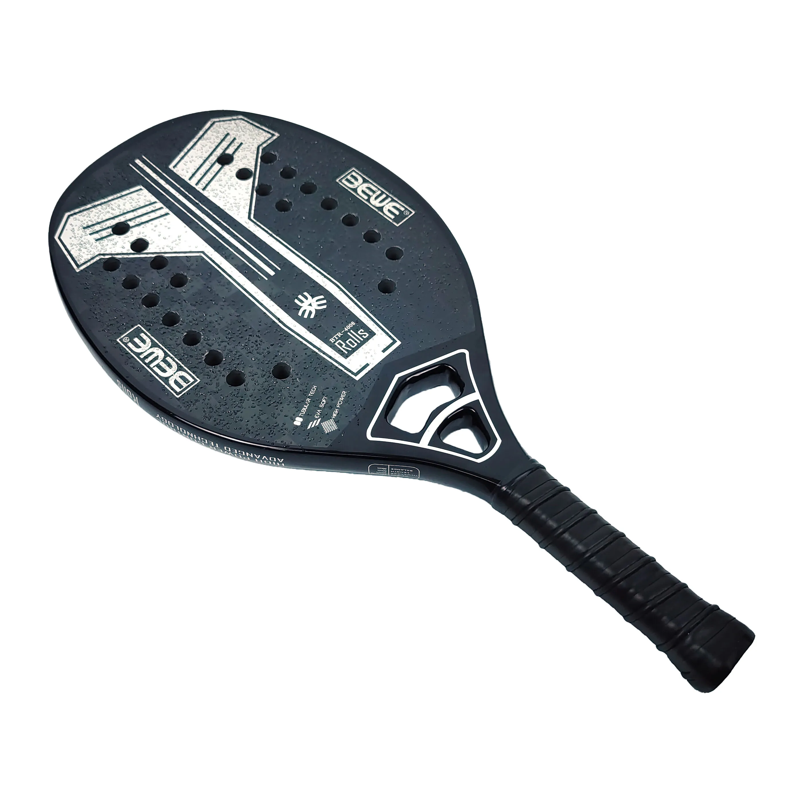 18K Carbon Beach Tennis Racket BTR-4008 ROLLS Y tennis racket