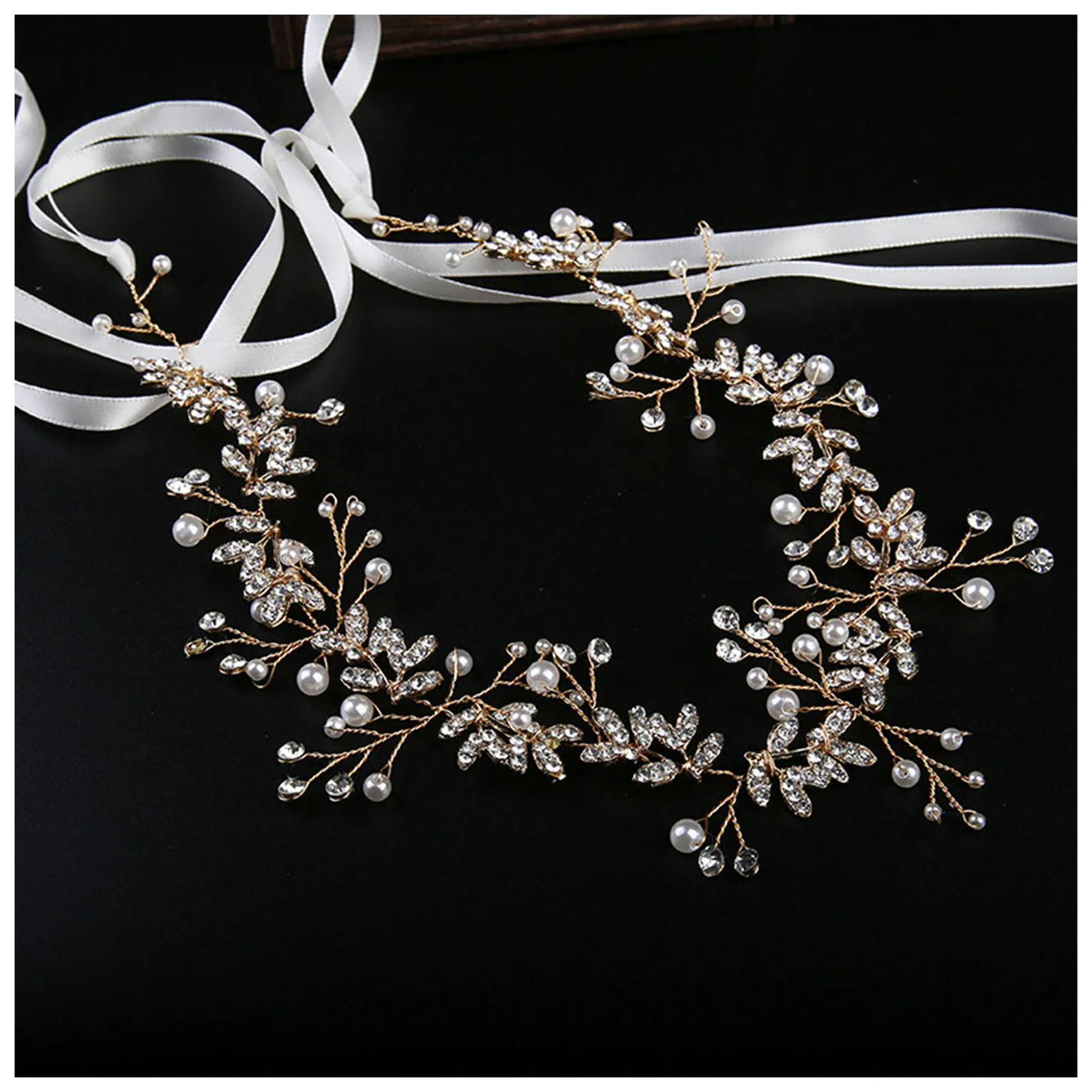 

Pearl Lace-up Headband for Women Adjustable Hair Accessories Hair Ornaments for Hair DIY Accessory Hair Styling