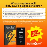 StellarXcell Diagnostic Battery No pop up message run diagnose for iphone12 13Pro 14Plus15Promax battery 100%healthy with tools - Image 2