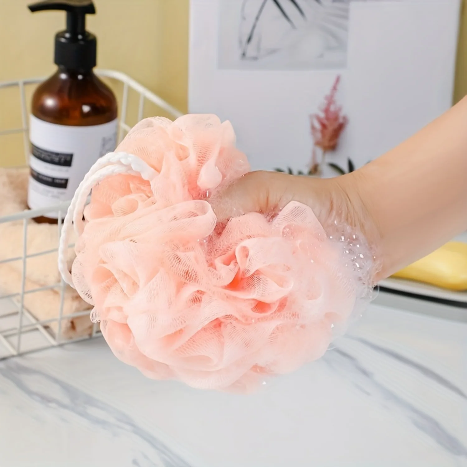 Luxurious Exfoliating Shower Pouf Loofah