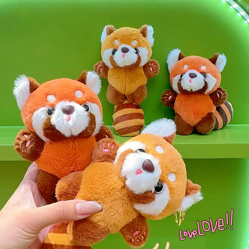 Kids Cute Raccoon Plush Doll Keychain Pendant Fun Zoo Peripheral Doll For Boy And Girl Birthday Gift