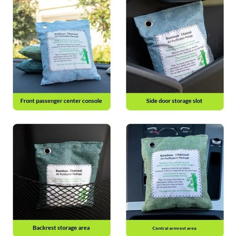 Bamboo Activated Charcoal Bags - Natural Air Freshener & Dehumidifier