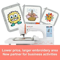 POOLIN EOC06 Single Head Computerized Embroidery Machine – Large 7.9" x 11" Embroidery Area for Business Use - Image 4