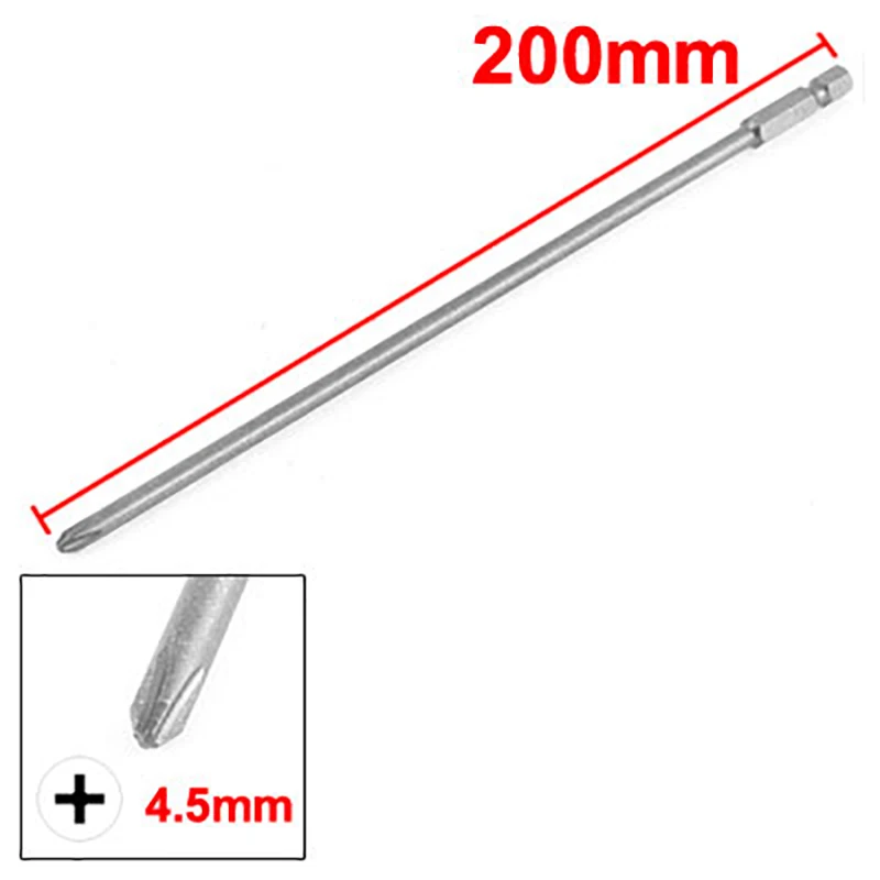 UXCELL 200mm Long PH2 Phillips Magnetic Electric Screwdriver Bit 1/4