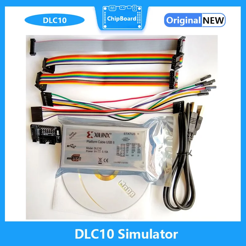 

New DLC10 Xilinx Platform USB Download Cable Jtag Programmer Debugger Adapter for FPGA CPLD C-Mod XC2C64A XC2C256