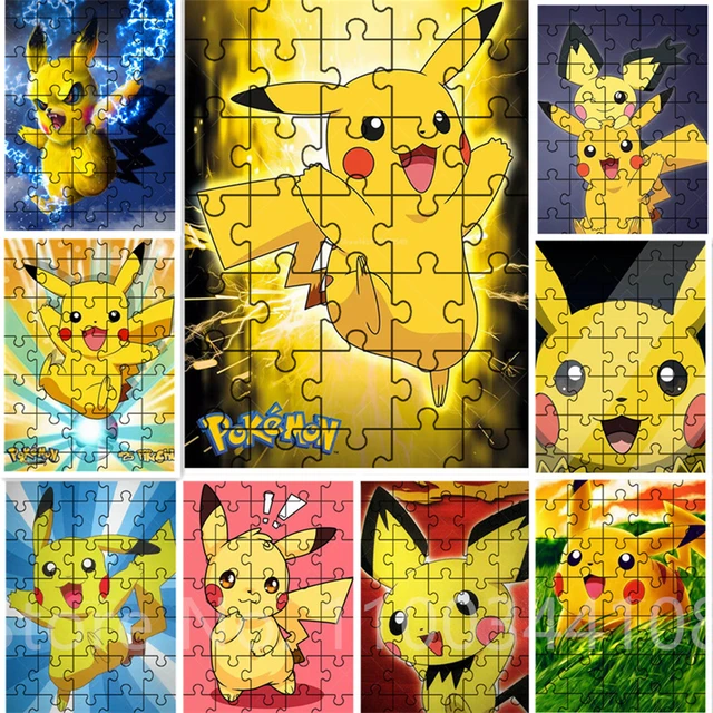 Pokemon série quebra-cabeça dos desenhos animados pikachu anime jogos e  quebra-cabeças takara tomy brinquedos para crianças inquietas para crianças  jogo de quebra-cabeça - AliExpress