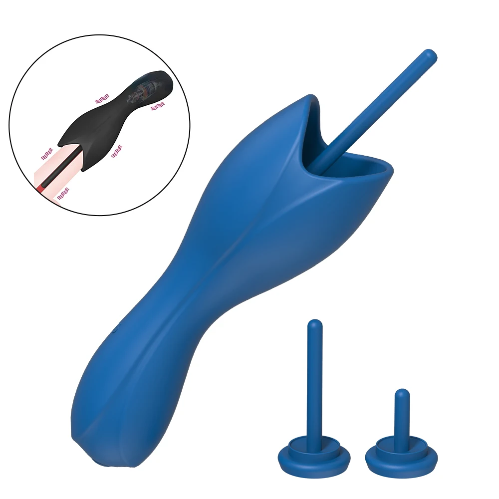 Vibrator Male Glans Massager And Silicone Urethra Plug For Men_voghion.com