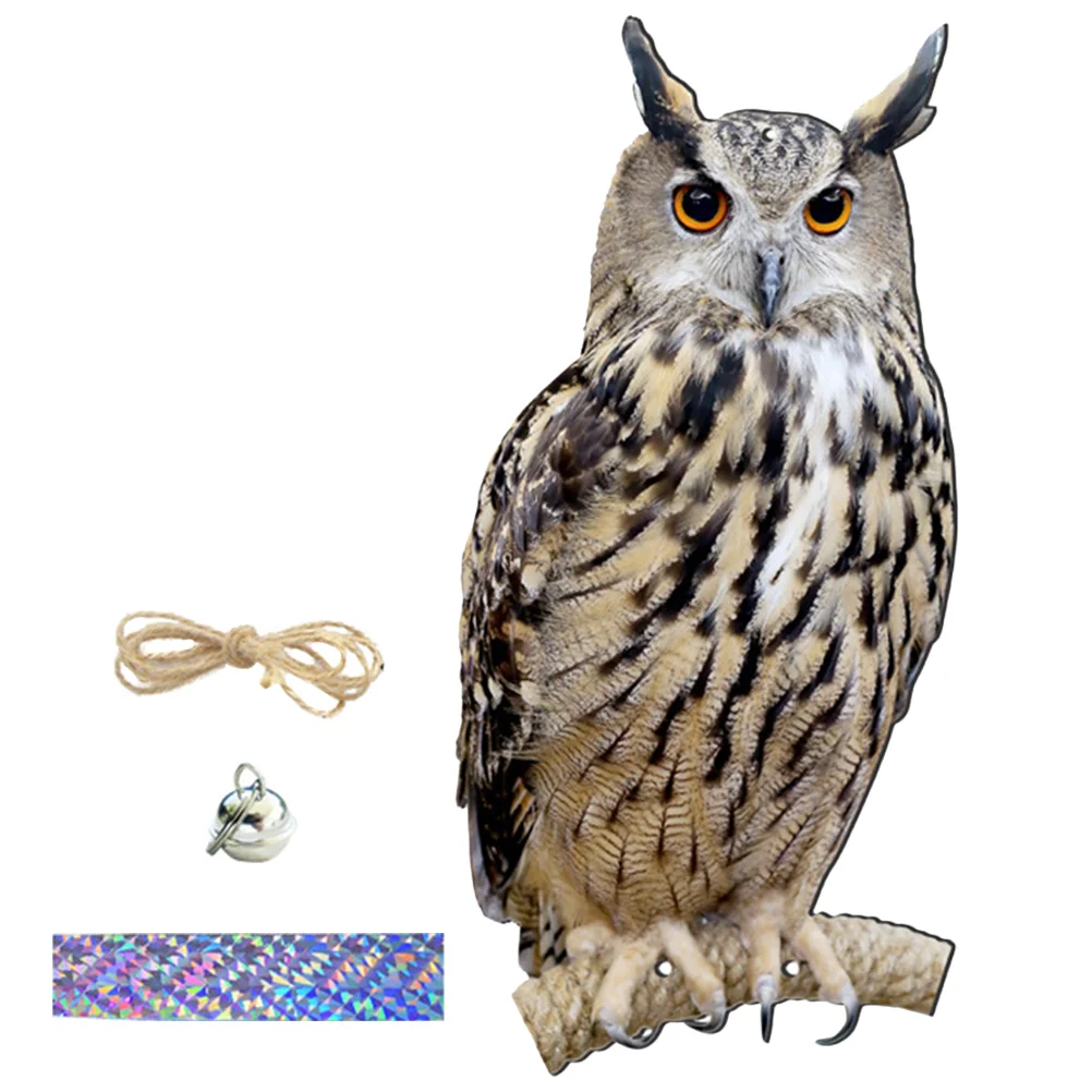

Artificial Owl Figurines Bird Deterrent Simulation Owl Outdoor Decor Animal Statues Desktop Sculpture Ornament Wildlife Bird Art