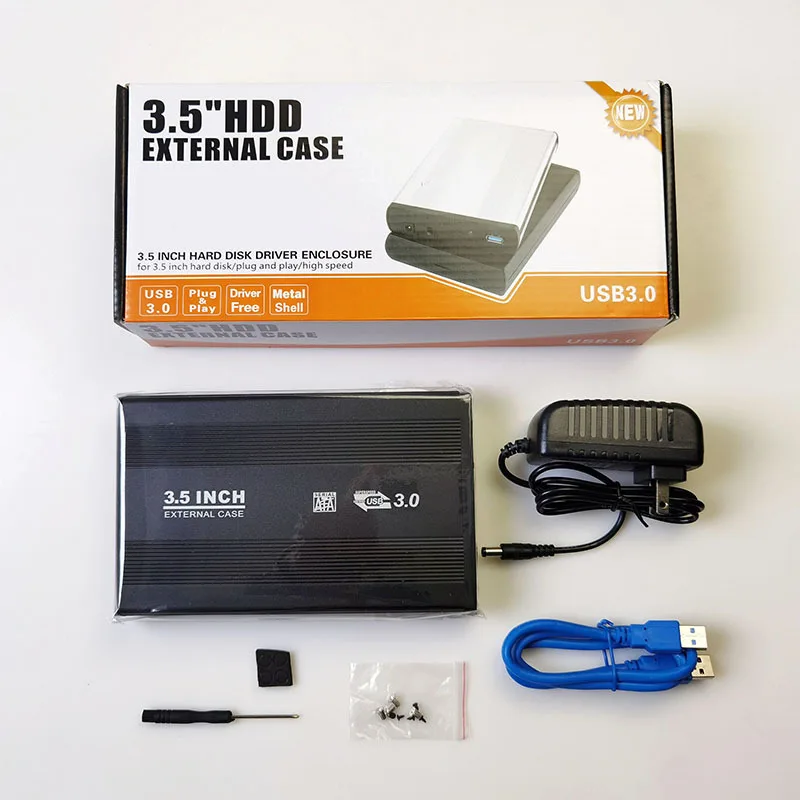 Compact USB 3.0 Type-C External Hard Drive Enclosure Box