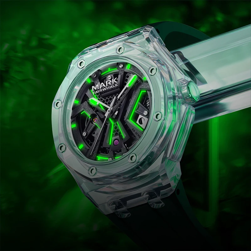 FAIRWHALE جديد رياضي مقاوم للماء مضيئة رجالي ساعات...