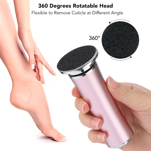 Electric Dead Skin Remover Feet Pedicure Machine with 60pcs Replaceable Sandpaper Foot Grinding Trimmer Foot Care Tool Scrubber 3