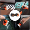Double-Sided Scraper Car Window Blade Knife Cleaner Ceramic Glass Sticker Glue Cleaner Remover Automotive Film Ceramic Tool 6