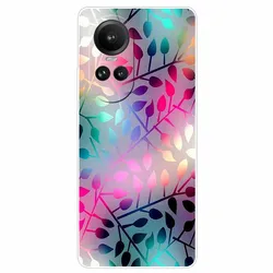 Floral Printed Protective TPU Silicone Phone Case Cover, Soft and Durable 6.7 for Reno 10 5G (R20.CH.210)