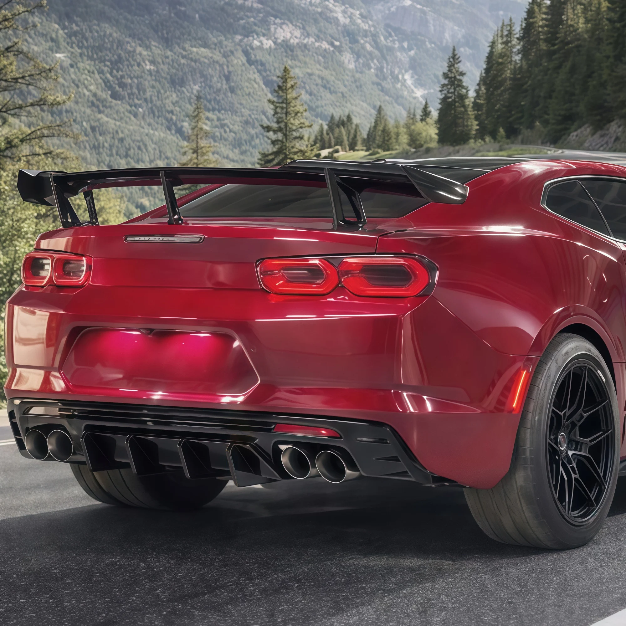 쉐보레 카마로 LT LS RS SS ZL1 2016-2024 2018 2019 2020 2021 리어 범퍼 디퓨저 스플리터 리어 발란스 디퓨저 바디 키트