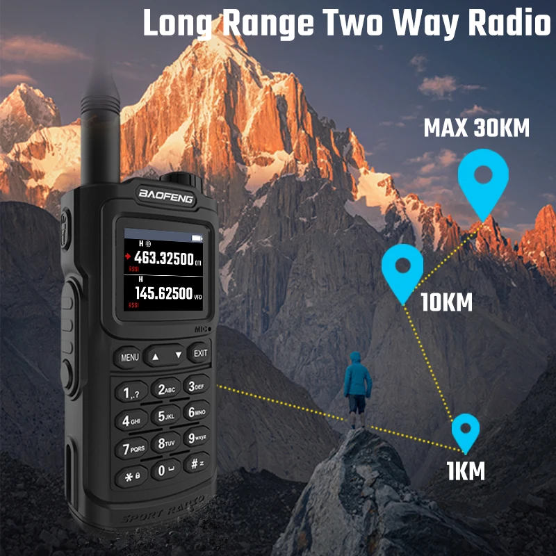 Baofeng UV-20 Dual Band Powerful Waterproof TYPE C Ham Radio Long Range FM Hunting One-Click Copy Walkie Talkie Two Way Radios 4