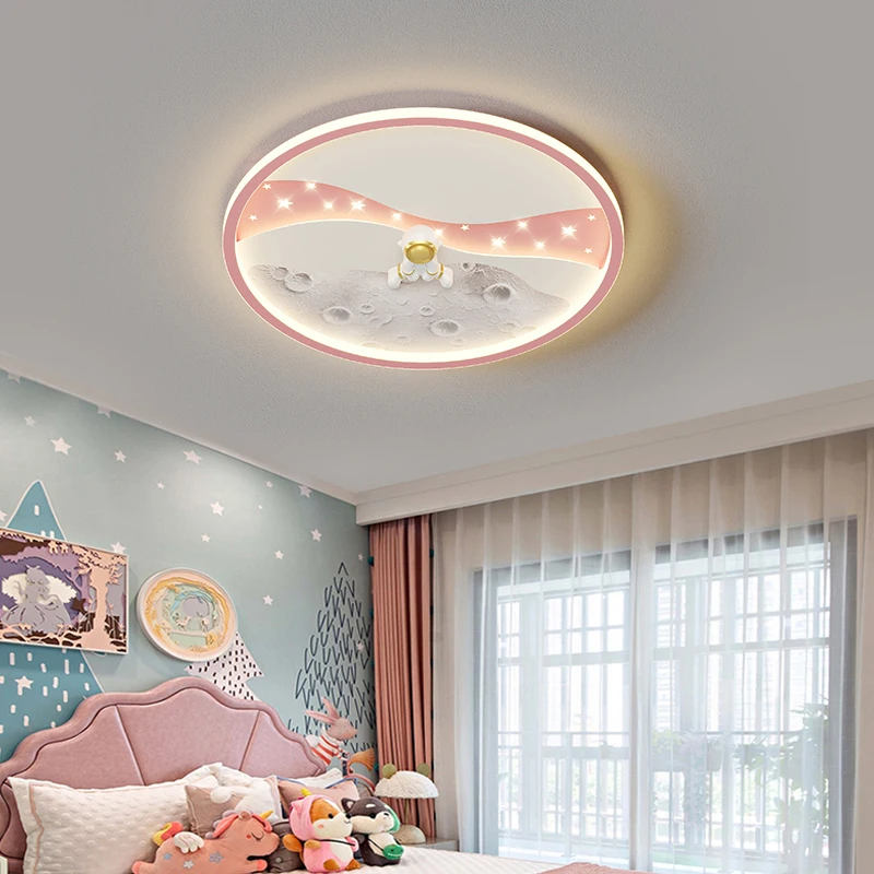 

Modern LED Ceiling Lights For Children's Rooms Nurseries Baby Bedrooms Boys And Girls' Rooms Outer Space Astronauts Chandelier