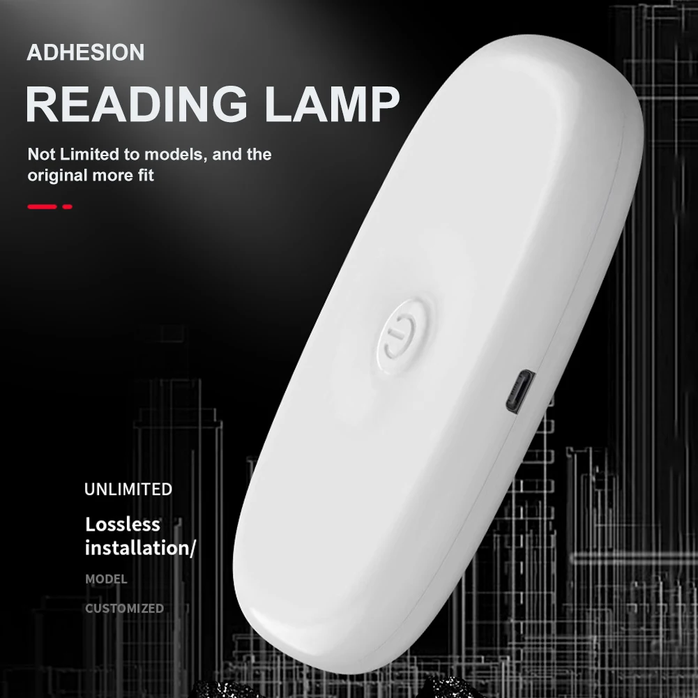 Rechargeable Car Reading Light USB LED Interior Light Magnetic Mount Wireless Dome Color Changing Accessories For Car RV