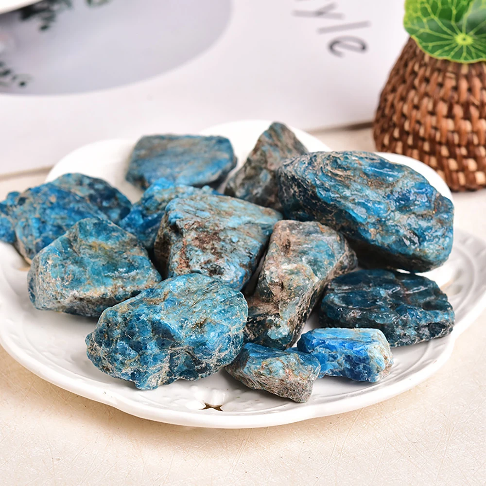 Natural Quartz Crystal Stones Apatite Ore Fluorite Irregular Shape Real Mineral Rock Reiki Healing Specimen Home Decor
