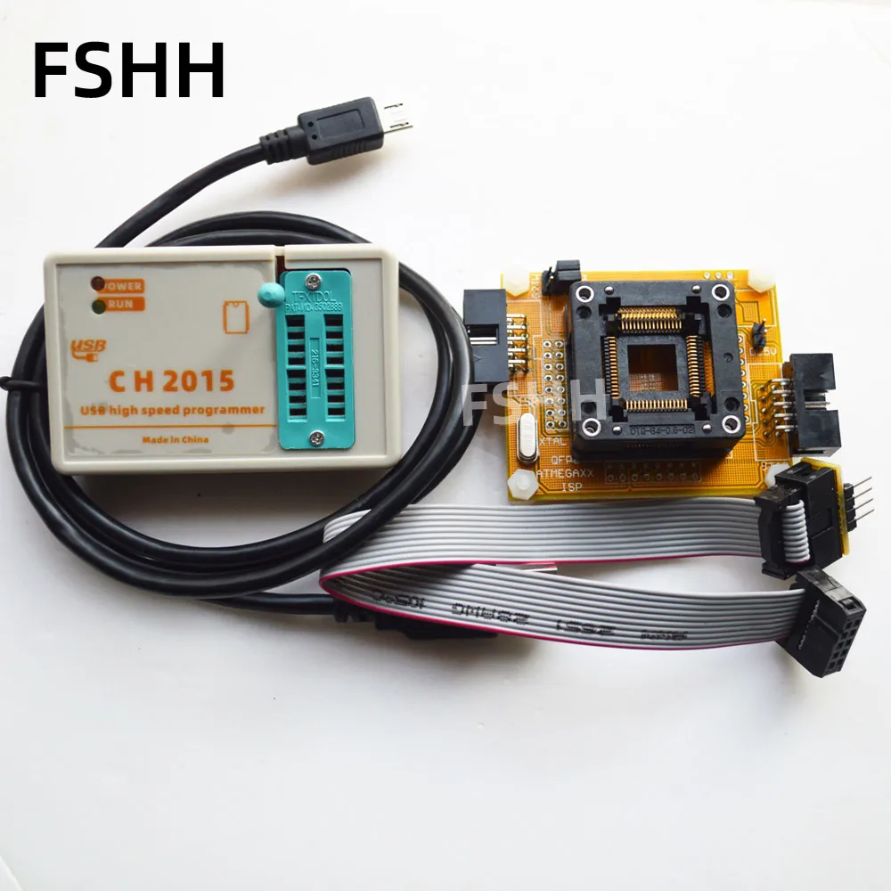 

CH2015 Intelligent High Speed USB Programmer+QFP64 adapter for mega64 mega128 AVR Chip