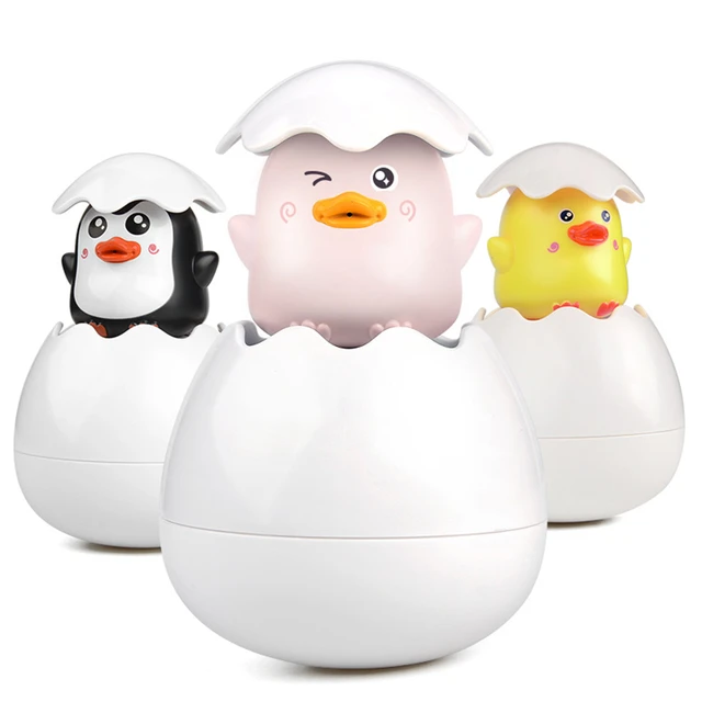 Baby Bathing Toy Kids Cute Duck Penguin Egg Water Spray Sprinkler Bathroom Sprinkling Shower Swimming Water Toys Kids Gift 1