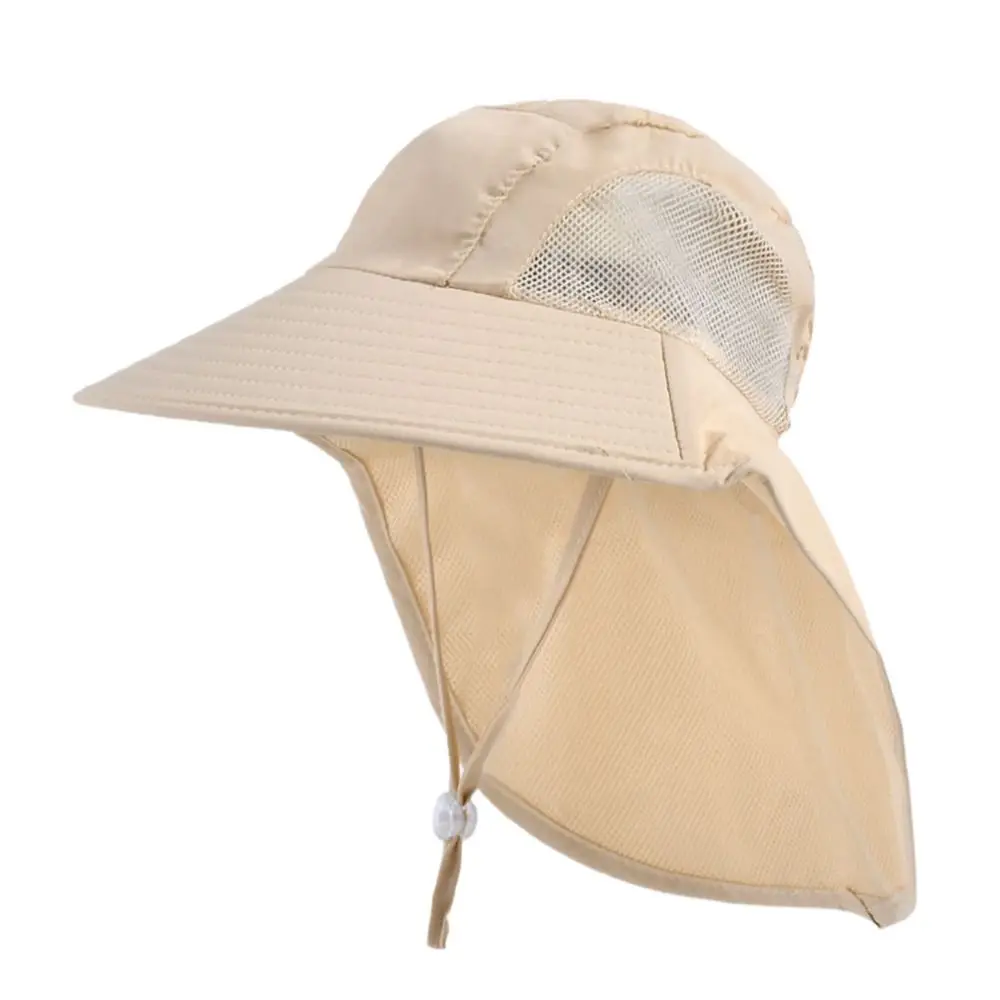 Protection solaire plage garçon fille enfants seau chapeaux Protection UV large bord casquette chapeau de soleil_voghion.com
