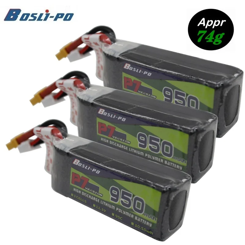 

Upgrade 95C 650mAh 11.1V Rechargeable Battery For RC Helicopter Quadcopter FPV Racing Drone Parts With XT30 3s LiPo Battery 3Pcs