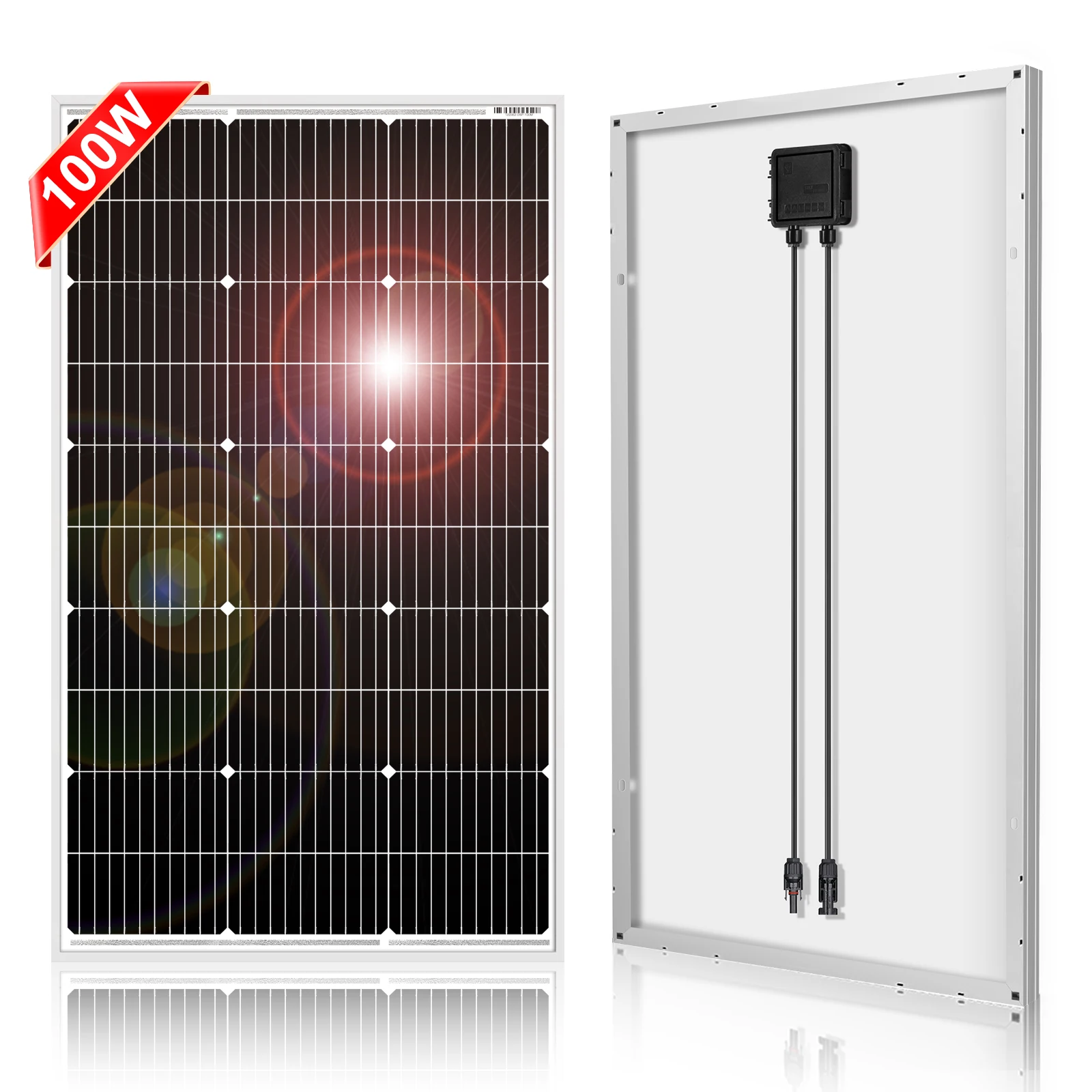 Dokio 18V 100W Rigid Solar Panel China Waterproof 18V Monocrystalline Silicon Solar Panel Charge 12V  #DSP-100M