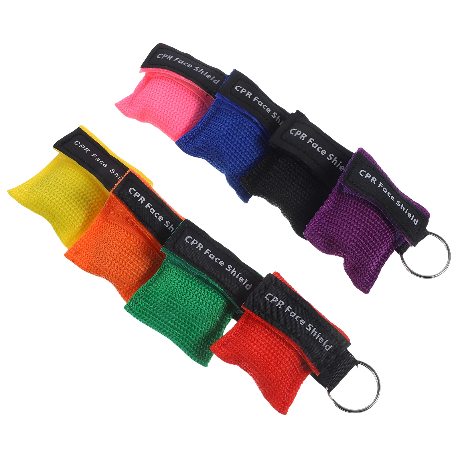 

Outdoor Emergency Use CPR Mask Resuscitation Face Mask Disposable Travel CPR Pocket Mask Keychain Ring keychain