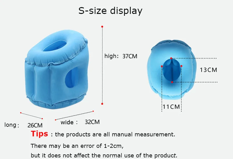 Inflatable Travel Air Pillow For Sleeping Avoid Neck Shoulder Pain Support Head Lumbar Rest Nap Headrest Airplane Car Office
