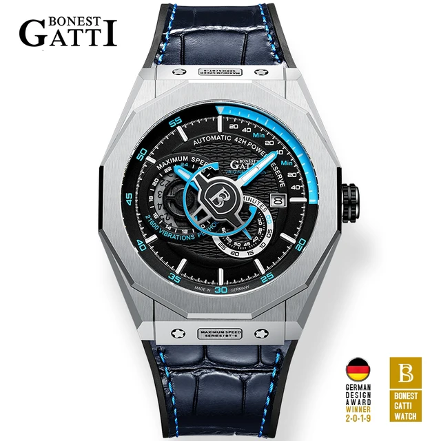 Reloj de pulsera deportivo automático para hombre, cronógrafo mecánico de marca alemana, de lujo, estilo militar, tendencia 2022 1